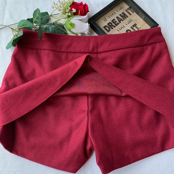 KYE Urban Streetwear Office Asymmetric Wool Skirt Shorts Skort Size Medium. - Picture 3 of 6